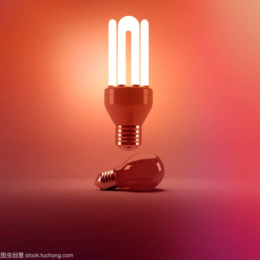 在灯泡照明的能源高效灯泡