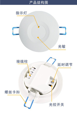 【电磁波感应开关 微波12米感应开关仓库车库led灯】价格,厂家,图片,电工开关,东莞市雅普照明-
