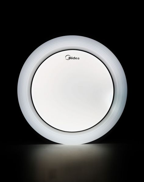 美的Midea照明设备专场三基色护眼吸顶小灯22W环影银边 含光源-唯品会