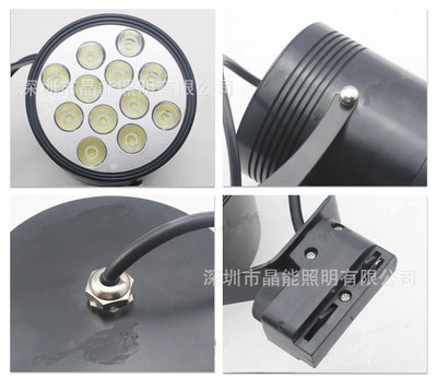 【大功率LED轨道灯 12颗普瑞光源单颗足1W】价格,厂家,图片,LED射灯,深圳市晶能照明-