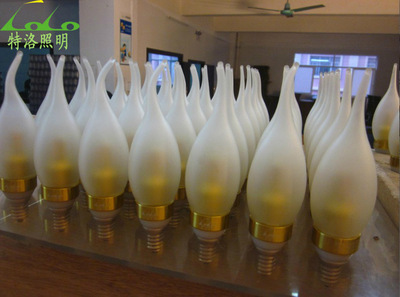 3W LED蜡烛灯泡 E14接口水晶灯光源的理想选择